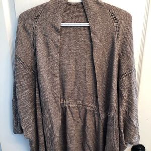 Brown/taupe Lululemon cardigan